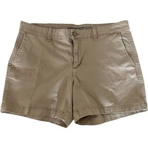 Gap Short Khakis Solid Girlfriend 5 Inches Twill Fit Chino Flat Women’s Size 10